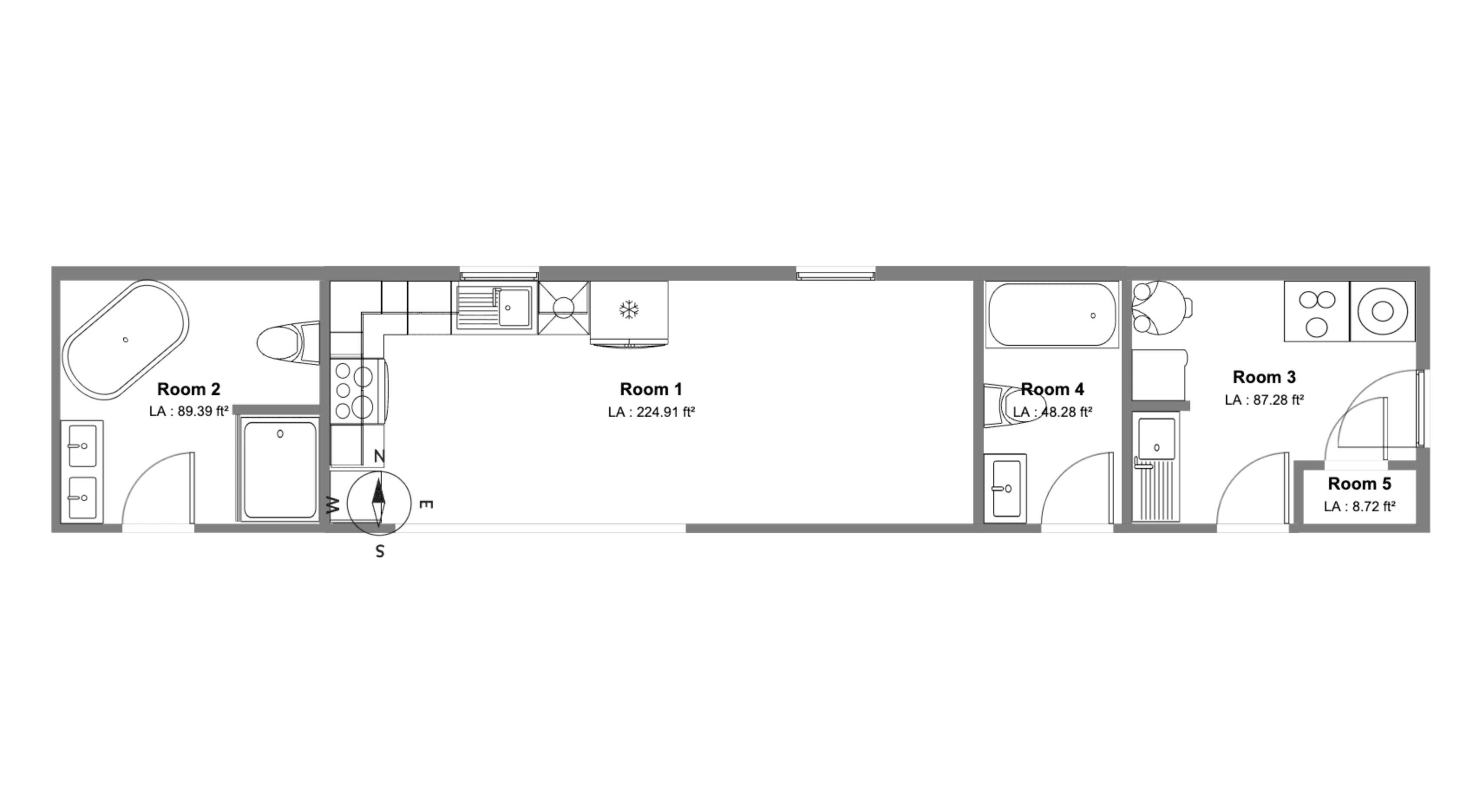 Module wx1 floorplan